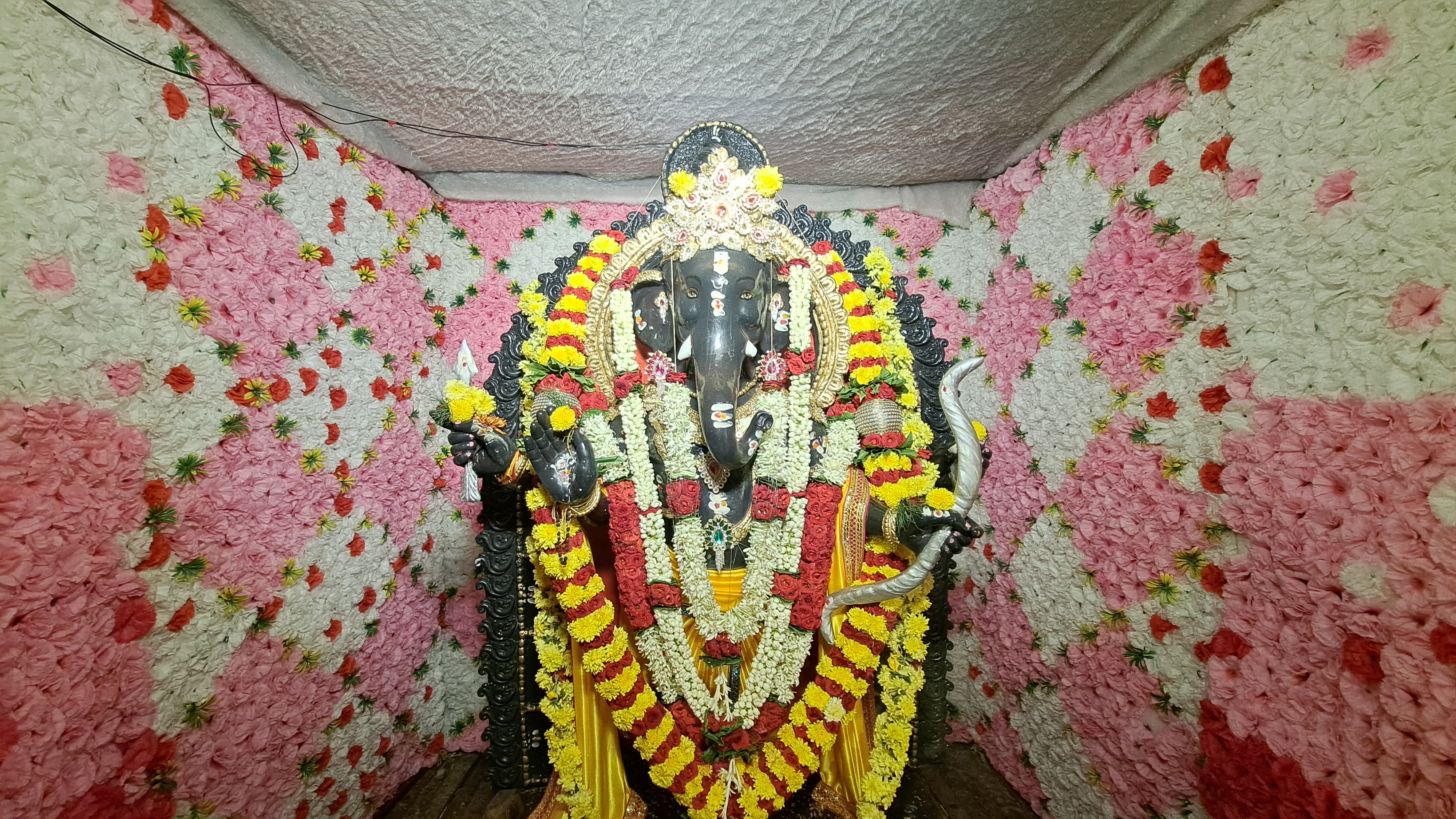 Lord Ganesha in Bamboo chariot