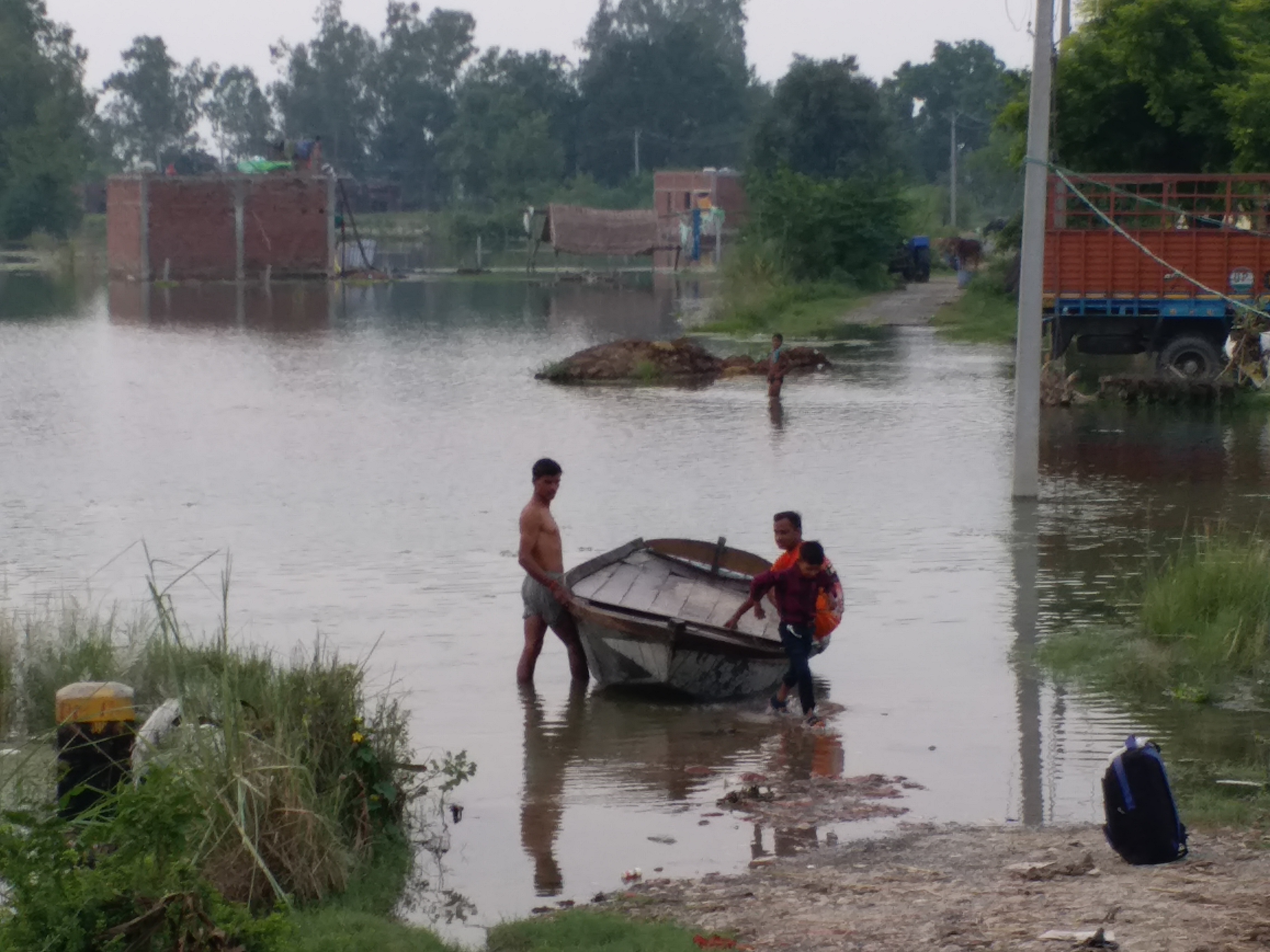 up floods how villagers living life amidst with water area alert situation