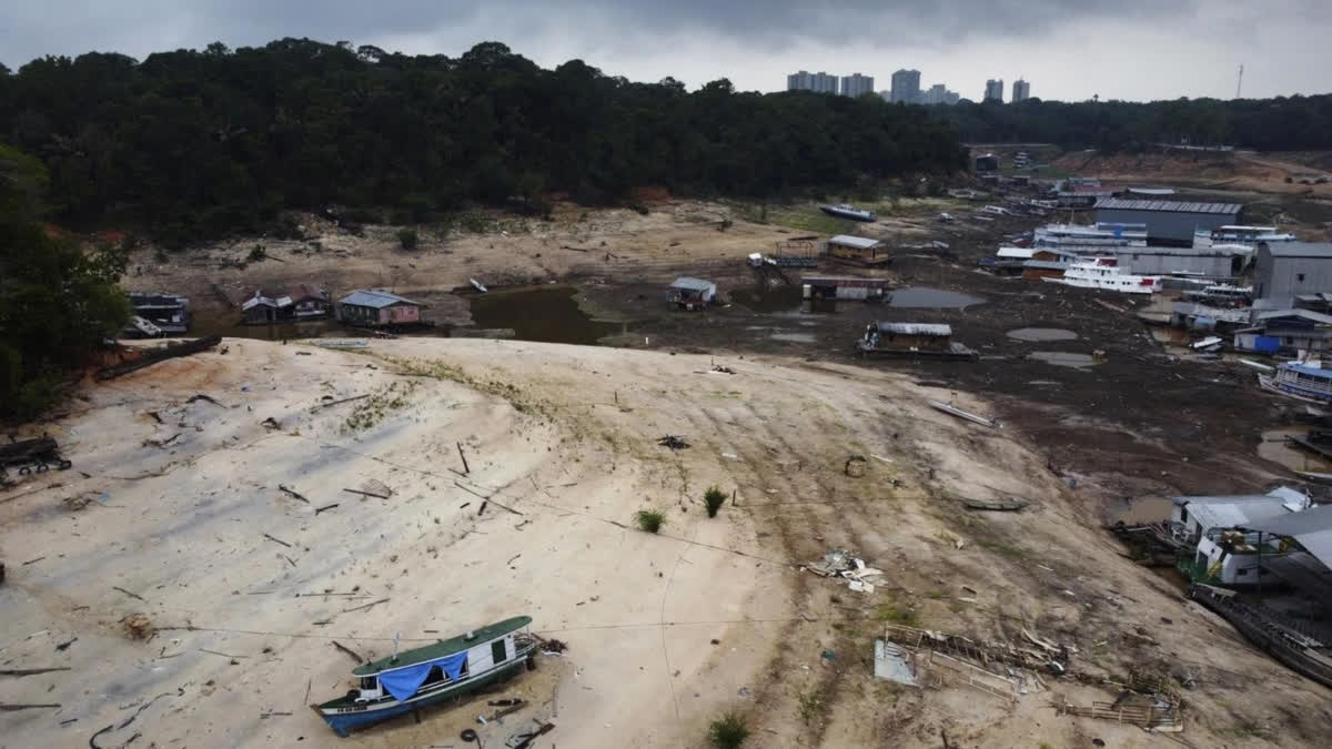Amazon river low levels have left hundreds of riverine communities isolated