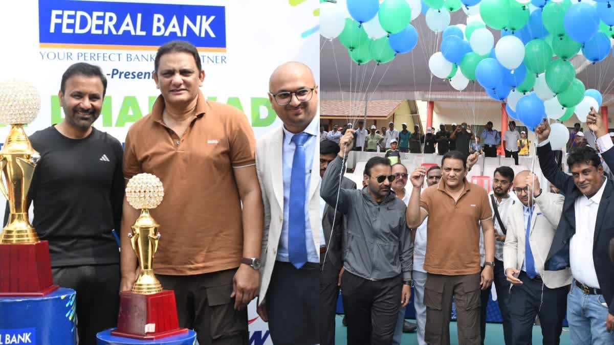 Indian cricket team former captain Azharuddin  Azharuddin launched the ITF World Tennis  ITF World Tennis Tournament  ಧಾರವಾಡದಲ್ಲಿ ಮಹಿಳೆಯರಿಗೂ ಅವಕಾಶ ಸಿಗಲಿ  ಐಟಿಎಫ್ ವರ್ಲ್ಡ್ ಟೆನ್ನಿಸ್ ಟೂರ್ನಿಗೆ ಚಾಲನೆ ನೀಡಿದ ಅಜರ್  ದು ದಿನಗಳ ಕಾಲ ನಡೆಯುವ ಐಟಿಎಫ್ ವರ್ಲ್ಡ್ ಟೆನ್ನಿಸ್ ಟೂರ್ನಿ  ಭಾರತ ಕ್ರಿಕೆಟ್ ತಂಡದ ಮಾಜಿ‌ ನಾಯಕ ಮಹಮ್ಮದ ಅಜರುದ್ದೀನ್  ಧಾರವಾಡ ಜಿಲ್ಲಾ ಟೆನ್ನಿಸ್ ಸಂಸ್ಥೆ  ರಾಜ್ಯಾಧ್ಯಕ್ಷ ಪೆವಿಲಿಯನ್ ಆವರಣದಲ್ಲಿ ಆರಂಭ  ಅಂತರಾಷ್ಟ್ರೀಯ ಪುರುಷರ ಟೆನ್ನಿಸ್ ಪಂದ್ಯಾವಳಿ  ಕಾರ್ಮಿಕ ಸಚಿವರಾದ ಸಂತೋಷ ಲಾಡ್