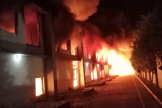 Fire breaks out at bulb manufacturing plant in Roorkee, over a dozen fire tenders pressed into service, no casualty reported