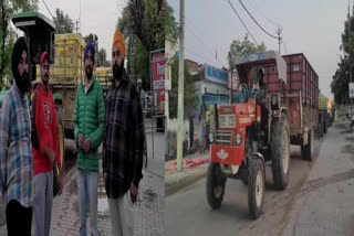 In Amloh Mandi of District Fatehgarh Sahib, farmers are not buying paddy due to the strike of sheller owners.