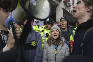 Greta Thunberg joins activists to disrupt oil executives' forum in London