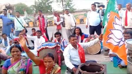 Jashpur Former Minister Supporters Protest Ends