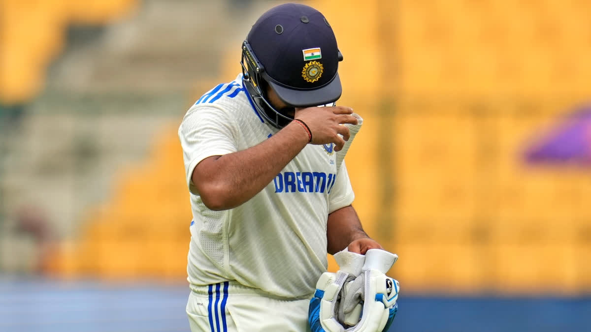 New Zealand pacers wreaked havoc on day 2 as they bundled out India for a mere total of 40 runs, India's second lowest total in Test cricket history, at M Chinnaswamy Stadium here on Thursday, October 17, 2024.