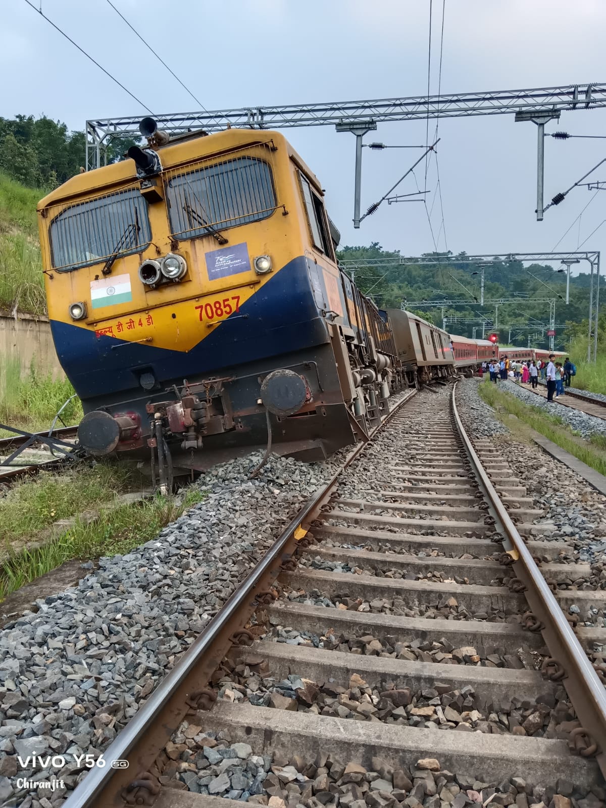 Agartala-Lokmanya Tilak Express crashes in Dima Hasao