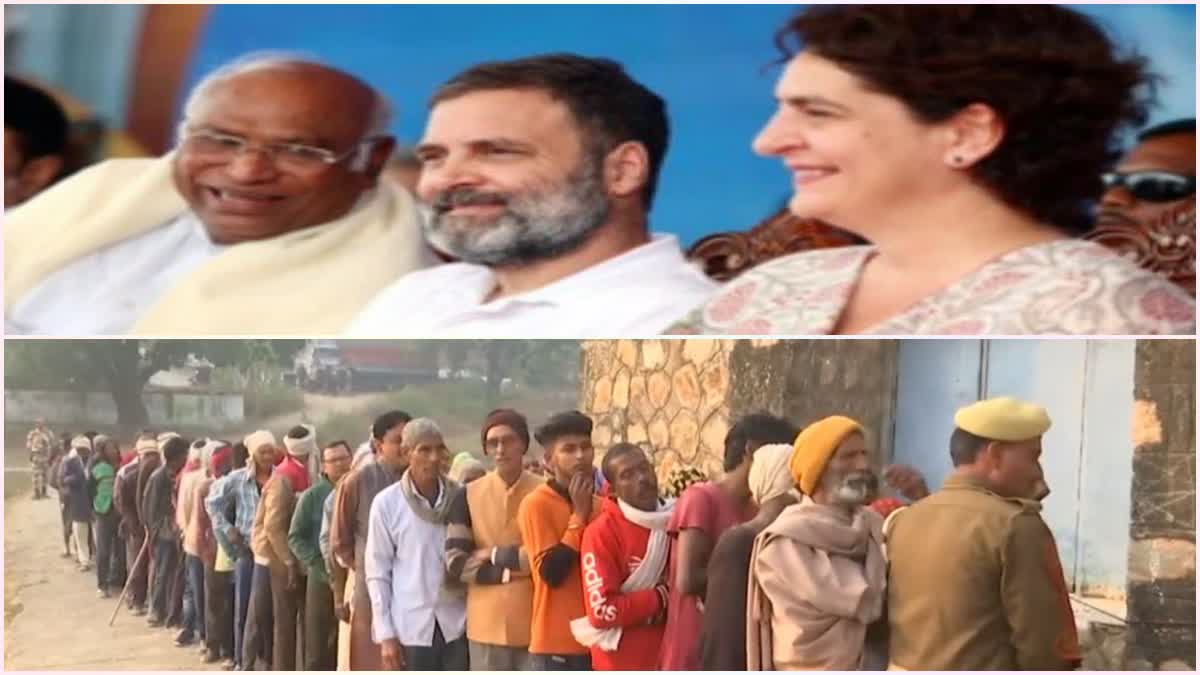 Rahul Priyanka and Kharge appeal for votes Rahul Priyanka and Kharge appeal for votes