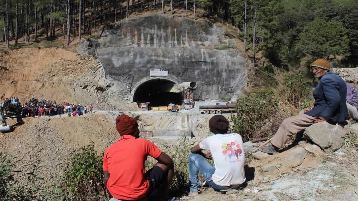 Uttarakhand tunnel collapse site