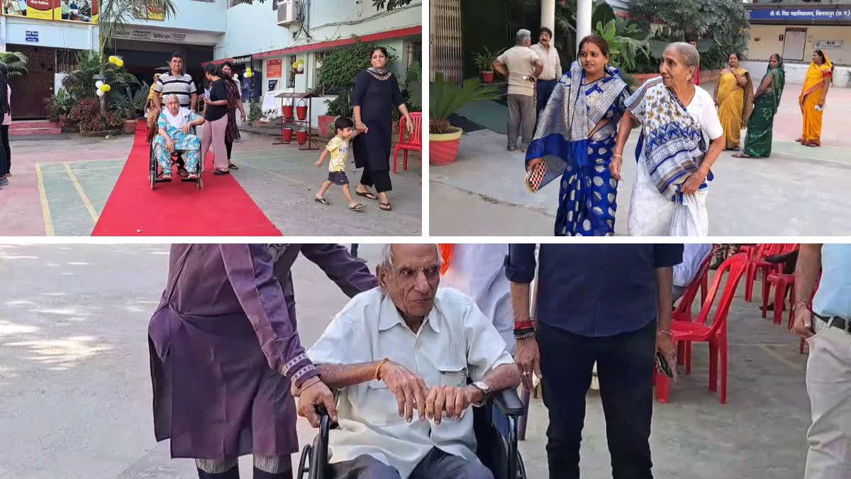elderly voters Voting in Bilaspur