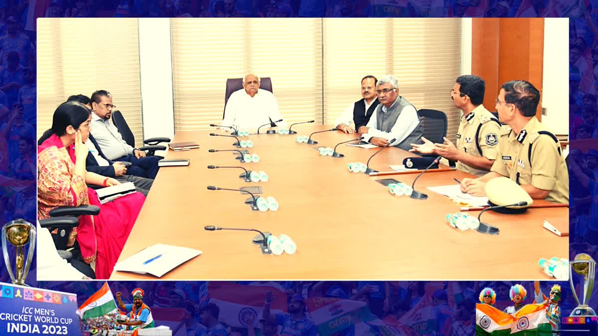 CM Bhupendra Patel conducted a comprehensive review of security-sanitation-traffic management etc. during the World Cup cricket final match by holding a high-level meeting.