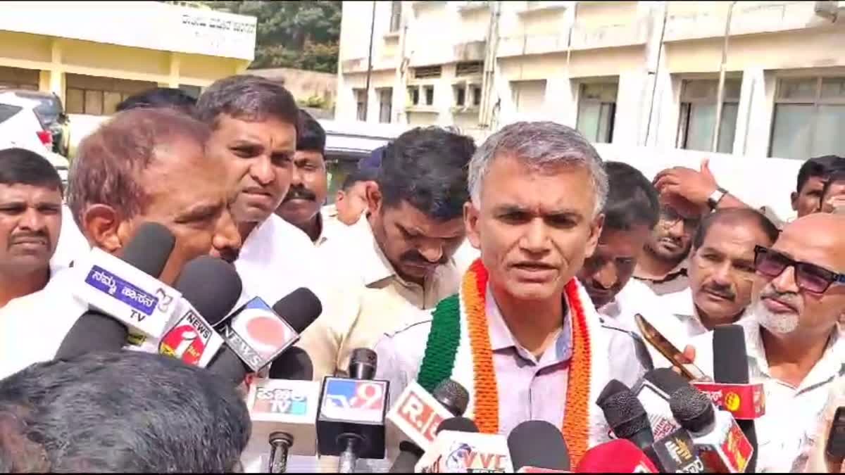 Revenue Minister Krishna Byre Gowda spoke to the media.