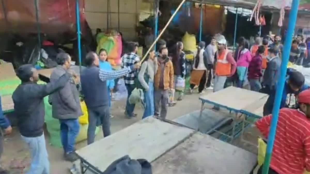 Action Against Traders In Dhalpur Maidan
