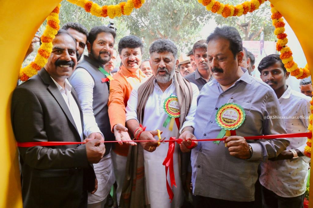 DCM DK Sivakumar inaugurated the information display stall