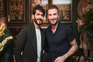 Harshvardhan Kapoor with David Beckham