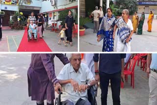 elderly voters Voting in Bilaspur