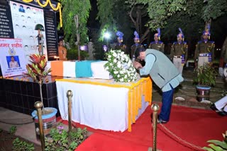 Tribute to martyred soldier Santosh Oraon
