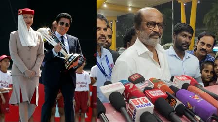 Super star rajinikanth  world cup 2023  india will win the world cup  ಈ ಸಾರಿ ವರ್ಲ್ಡ್​ ಕಪ್​ ನಮ್ದೆ  ಫೈನಲ್​ ಪಂದ್ಯದ ಮೇಲೆ ರಜನಿಕಾಂತ್​ ಮನದಾಳದ ಮಾತು  ಭಾರತ ನ್ಯೂಜಿಲೆಂಡ್ ಪಂದ್ಯದಲ್ಲಿ ಸ್ಟಾರ್ ಹೀರೋ ರಜನಿಕಾಂತ್  ವಿಶ್ವಕಪ್ ಫೈನಲ್ ಬಗ್ಗೆ ಕೆಲವೊಂದು ವಿಷಯ  ಸೂಪರ್​ ಸ್ಟಾರ್ ರಜನಿಕಾಂತ್ ಕ್ರಿಕೆಟ್​ನ ಕಟ್ಟಾ ಅಭಿಮಾನಿ  ಸೆಮಿಫೈನಲ್ ಪಂದ್ಯಕ್ಕೆ ಕುಟುಂಬ ಸಮೇತರಾಗಿ ತೆರಳಿ  ಮುಂಬೈನಿಂದ ಚೆನ್ನೈಗೆ ಮರಳಿದ  ವಿಶ್ವಕಪ್ ಫೈನಲ್​ ಕುರಿತು ಆಸಕ್ತಿದಾಯಕ ವಿಷಯ