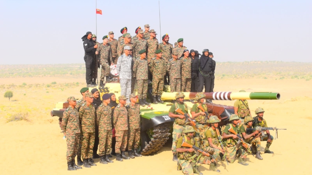 Joint Military Exercise trishakti prahar