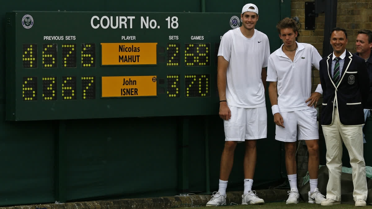 The article revisits the longest-ever tennis match in the history of the sport in which even the scoreboard had a malfunction.