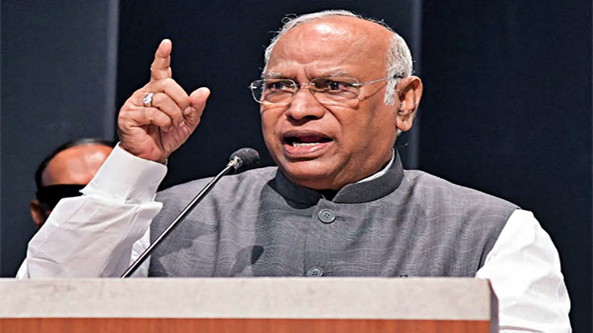 Congress President Mallikarjun Kharge slams BJP govt over Manipur violence