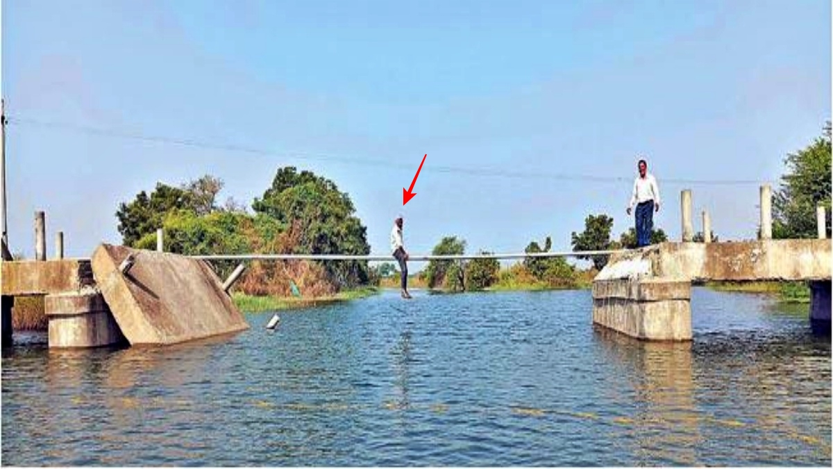 Collapsed bridge at Nirmal District