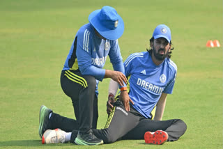 After getting hit on the elbow on day 1, KL Rahul batted in the nets for a considerable amount of time and without any discomfort.