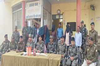 Five criminals arrested with weapons in Latehar