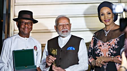 PM Narendra Modi with Minister for Federal Capital Territory Nyesom Ezenwo Wike