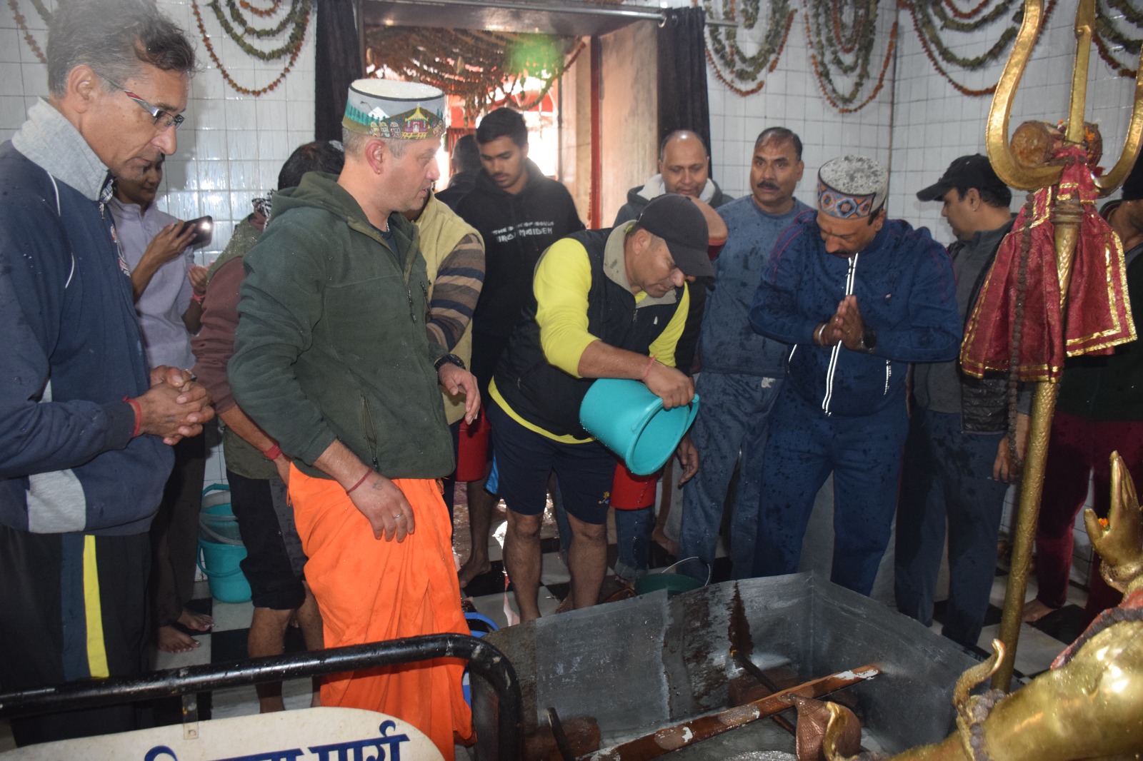 Jalabhishek in Bhootnath temple