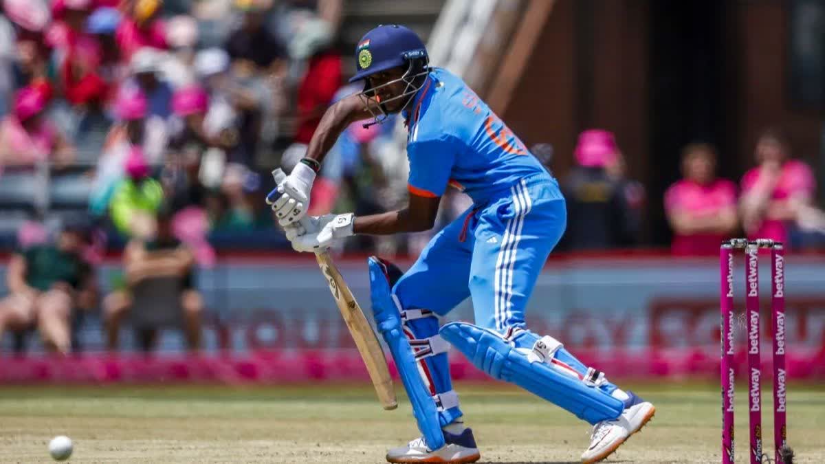 SAI SUDARSHAN SCORED A HALF CENTURY IN HIS DEBUT MATCH INDIA DEFEATED SOUTH AFRICA BY 8 WICKETS