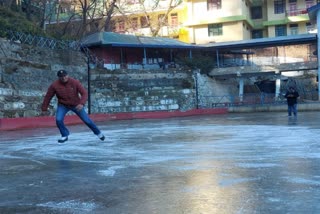 shimla ice skating rink trial successful