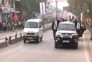 PM Modi Varanasi Visit Live Modi Stopped his Convoy After Seeing Ambulance Video of Road Show in Varanasi is Viral