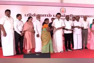 Tamil Nadu: Chief minister Stalin distributes relief funds to families affected by cyclone Michaung