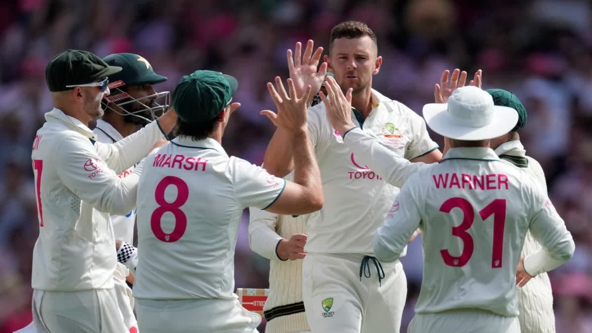 INDIA VS AUSTRALIA TEST SERIES  JOSH HAZLEWOOD  JOSH HAZLEWOOD INJURY  ಭಾರತ ಆಸ್ಟ್ರೇಲಿಯಾ ಟೆಸ್ಟ್​