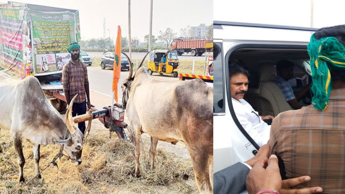 Moved by the recent article in Eenadu-ETV Bharat, Pawan personally met Naveen outside the Janasena office in Mangalagiri