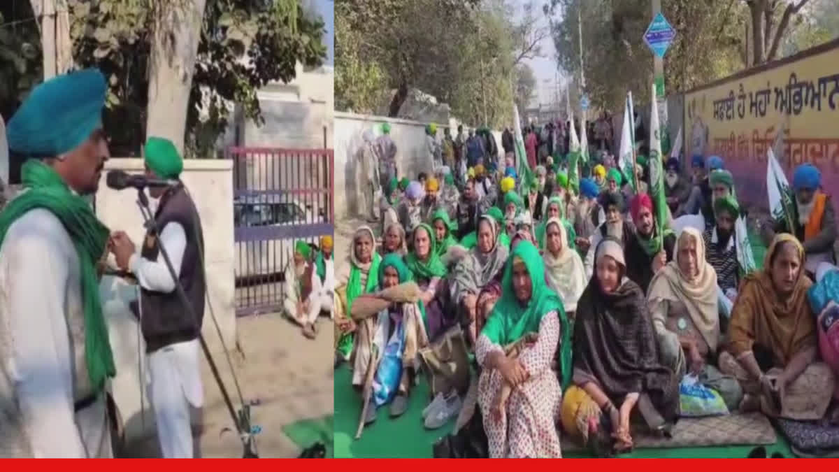 FARMERS SURROUNDS POLICE STATION