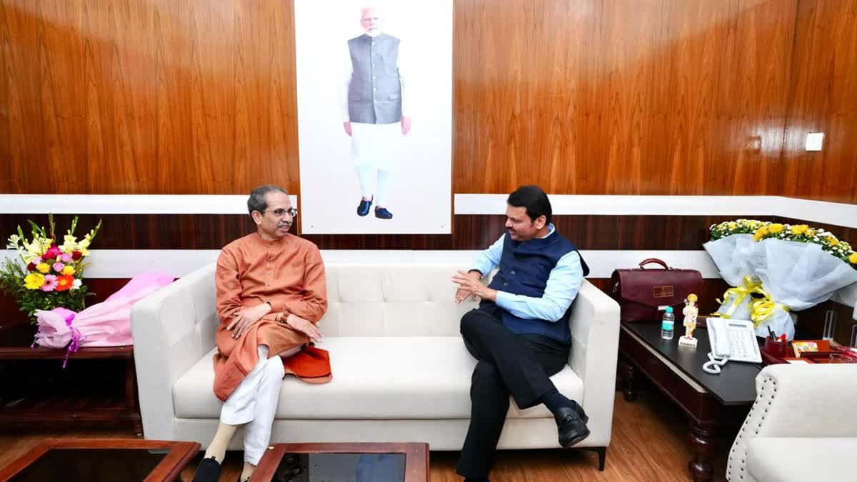 Uddhav Thackeray meets Chief Minister Devendra Fadnavis