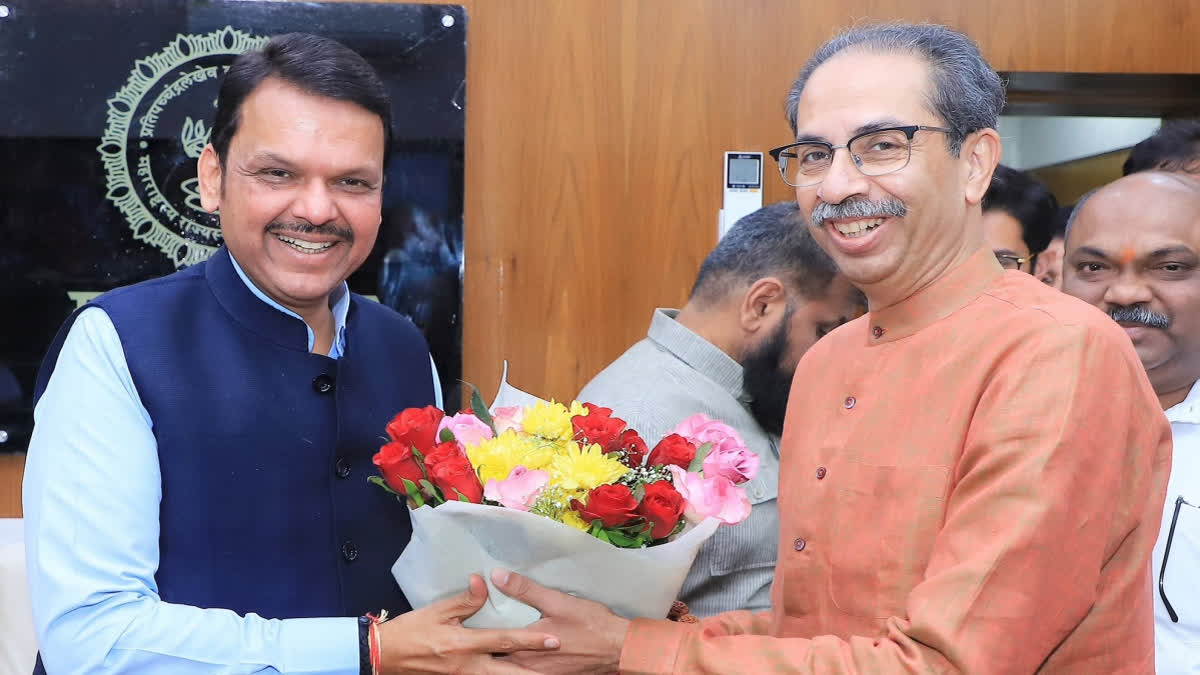 Uddhav Meets CM Fadnavis, Speaker Narwekar In Nagpur