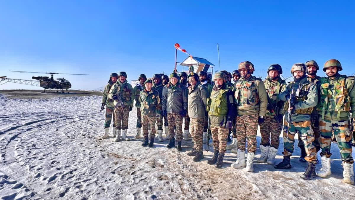 Day after thwarting a major drug smuggling attempt along the LoC, Lt. Gen. Sachdeva inspected forward posts and commended the dedication of the troops.