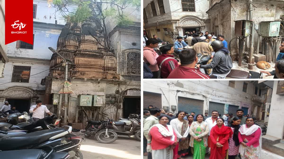 वाराणसी के मुस्लिम बहुल इलाके में मिला बंद शिव मंदिर.