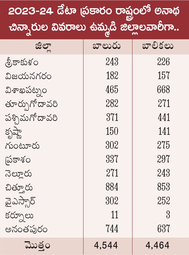 Orphans in Andhra pradesh