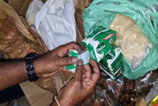 Foreign national arrested for transporting drugs in soap packets.