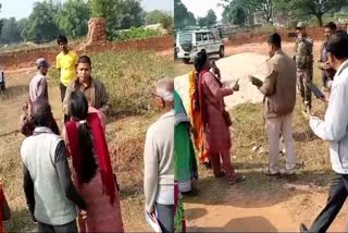 A woman bites police officer in Giridih