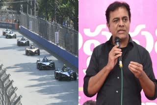 BRS MLA KTR IN FORMULA-E RACE