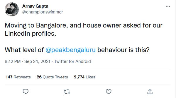 renting in Bengaluru