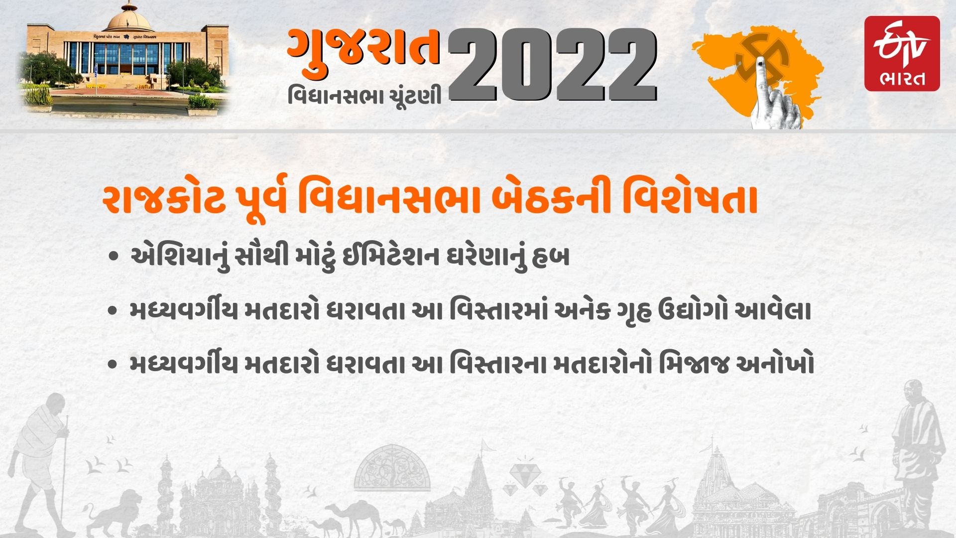 રાજકોટ પૂર્વ બેઠકની ખાસિયત