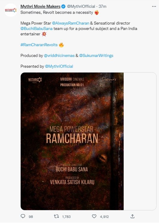 hero ramcharan director buchi babu pan india movie officially announced