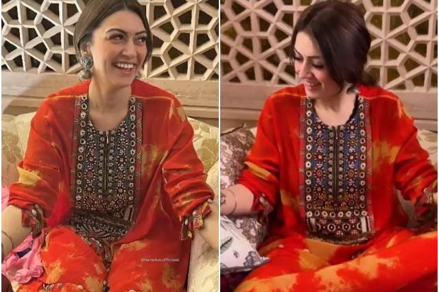 actress hansika motwani royal wedding celebration started in jaipur