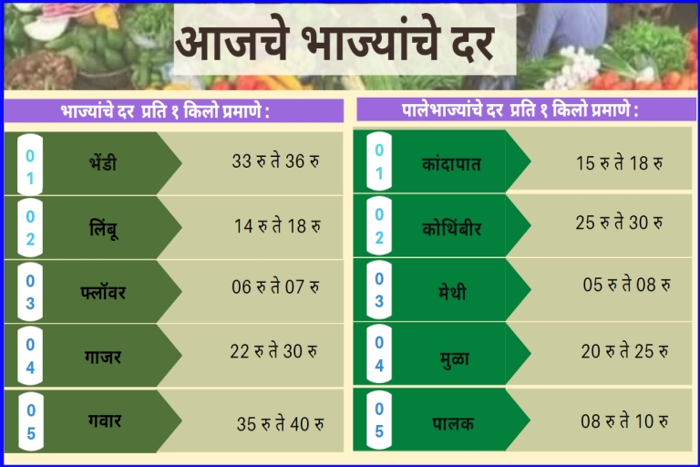 Vegetables Rates Today