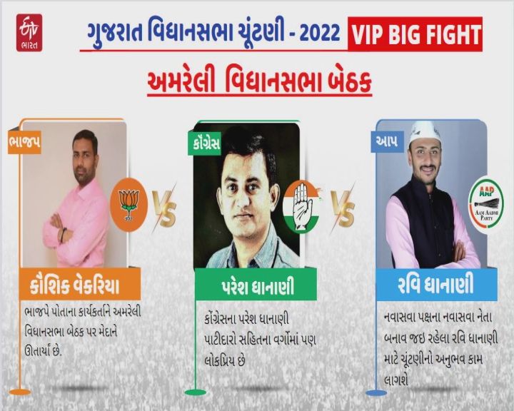 જાયન્ટ કીલર પરેશ ધાનાણીને હરાવવાનું ગજું ભાજપના કૌશિક વેકરિયાએ બતાવ્યું